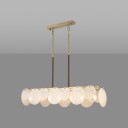 Loft Industry Modern - Leather&Glass Linear Chandelier